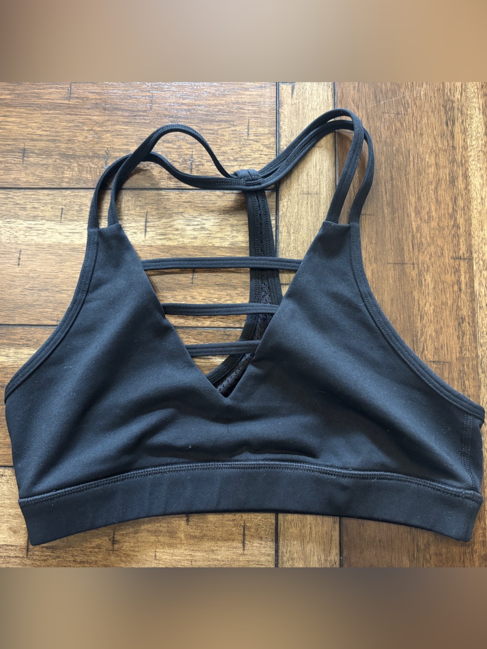 ZYIA Black Strappy Sports Bra